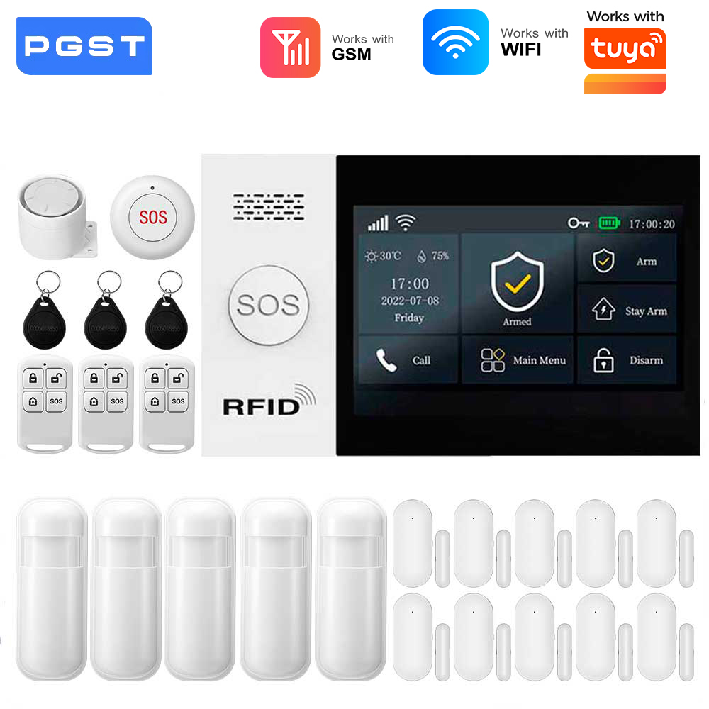 Smart Home Automation Kit - 2.4G WIFI Smart GSM Alarmsysteem Werkt